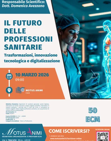 CORSO ECM  FAD ASINCRONA MOTUS ANIMI – Il futuro delle professioni sanitarie – Trasformazioni, innovazione tecnologica e digitalizzazione